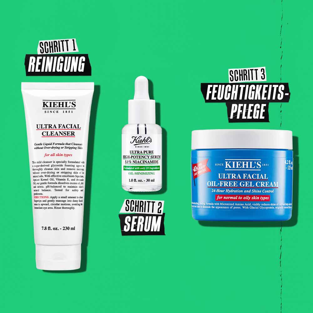 Illustration zum Layering mit Tiegeln, die Optionen fur verschiedene Hauttypen zeigt