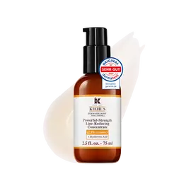 Eine 75-ml-Flasche Kiehl's Powerful-Strength Line-Reducing Concentrate vor weißem Hintergrund.