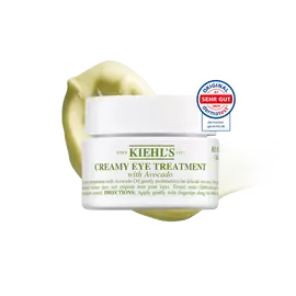Foto des geoffneten Tiegels der Kiehl's Creamy Eye Treatment with Avocado