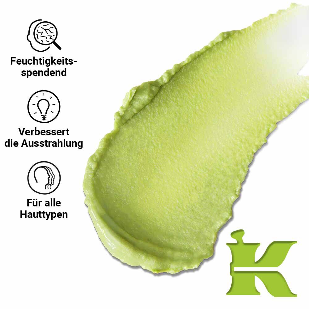 Produkttextur-Foto mit Symbolen – reduziert Trockenheit und steigert die Ausstrahlung fur alle Hauttypen