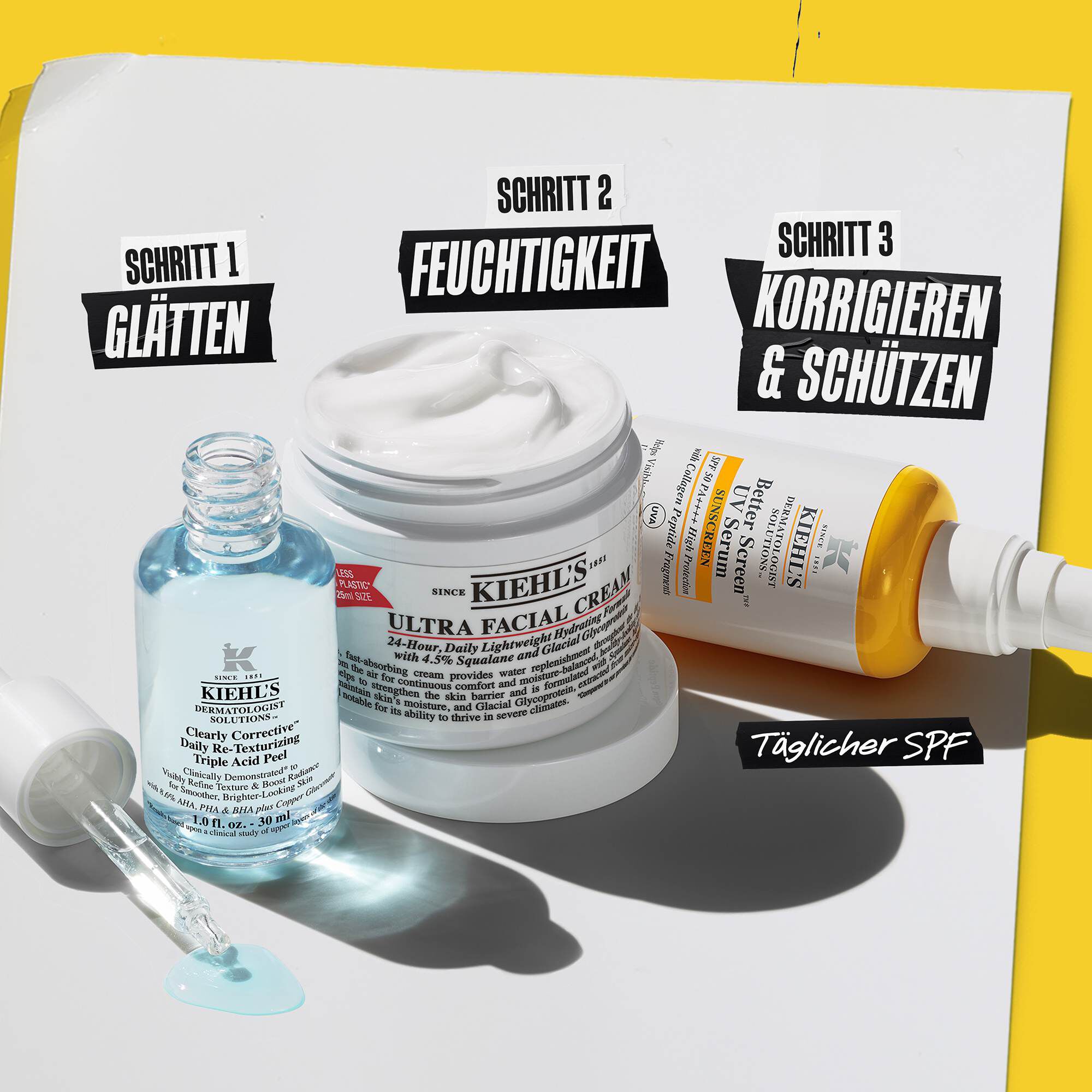 Better Screen UV Serum Drei-Schritte-Routine
