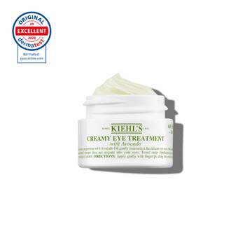 Foto des geoffneten Tiegels der Kiehl's Creamy Eye Treatment with Avocado