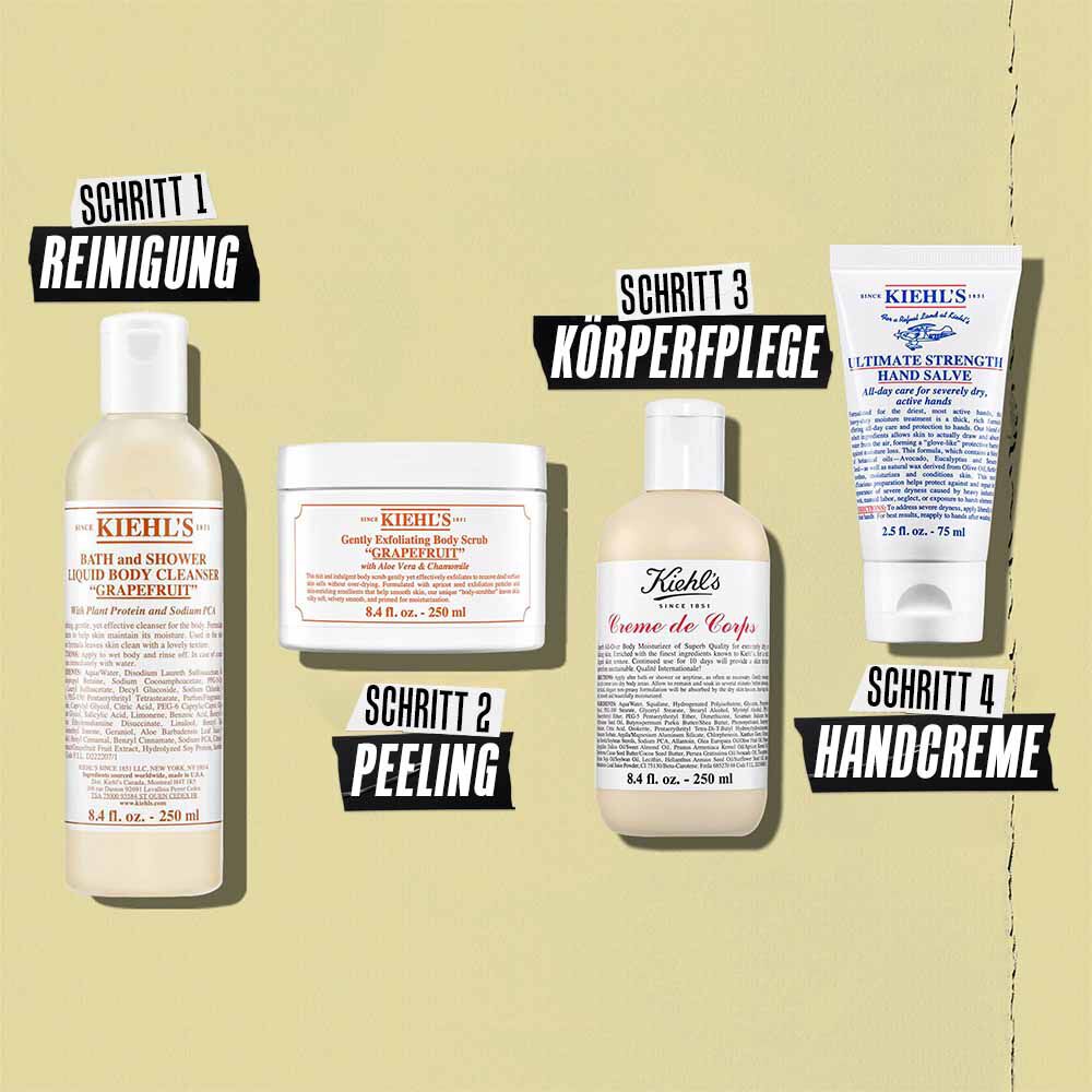Umweltfreundlicher Nachfullbeutel der Kiehl's Creme de Corps Bodylotion