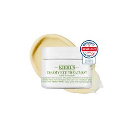 Foto des geoffneten Tiegels der Kiehl's Creamy Eye Treatment with Avocado