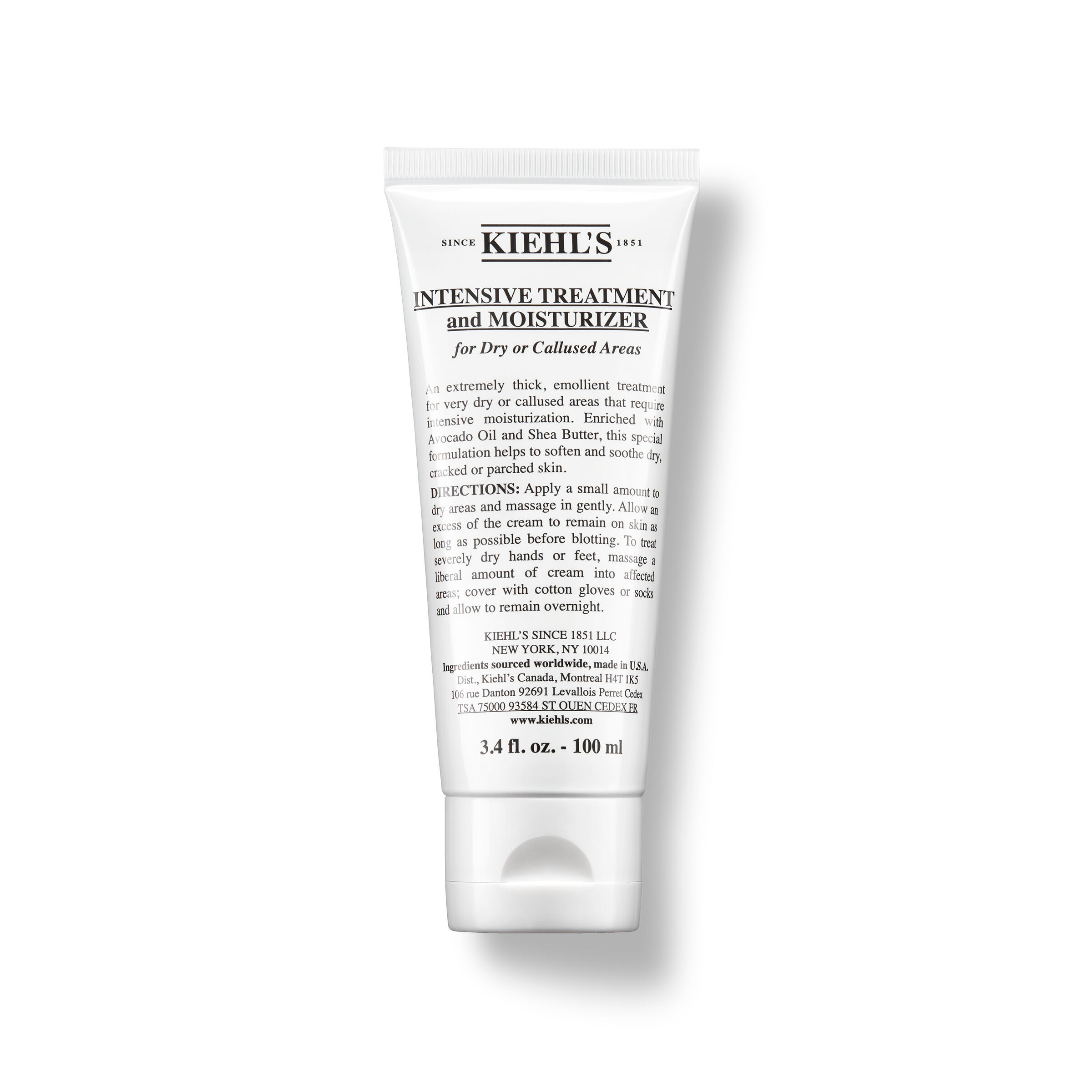 Lotion pour le corps riche et hydratante pour les zones seches ou calleuses