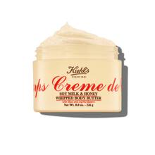 Geoffneter Tiegel der Kiehl's Creme de Corps Soy Milk & Honey Whipped Body Butter