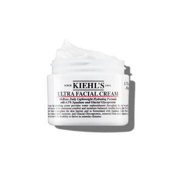 Foto des geoffneten Tiegels der Kiehl's Ultra Facial Cream