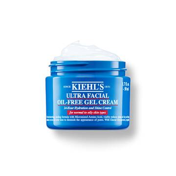 Ein 50-ml-Tiegel Kiehl's Ultra Facial Oil-Free Gel Cream vor weißem Hintergrund.