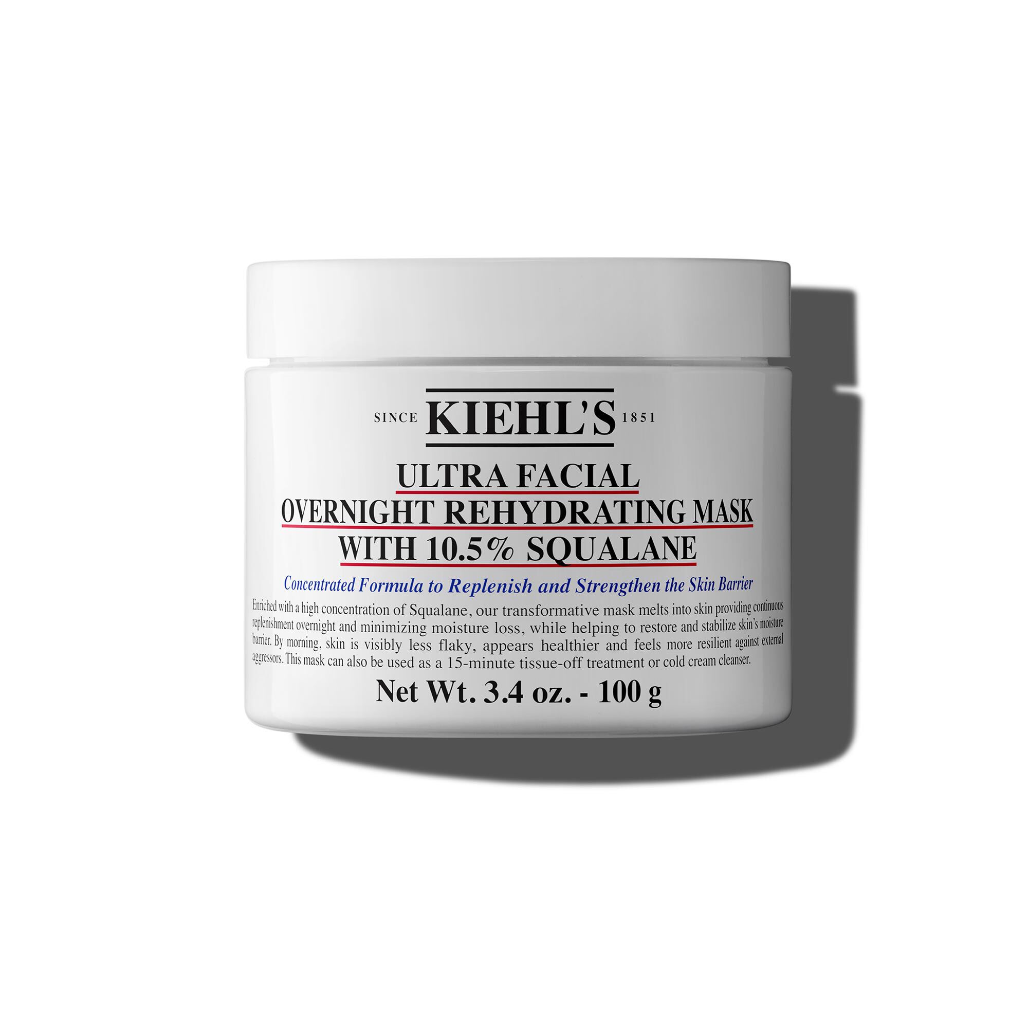 Masque nuit Ultra Facial Overnight Rehydrating Mask avec 10.5% Squalane