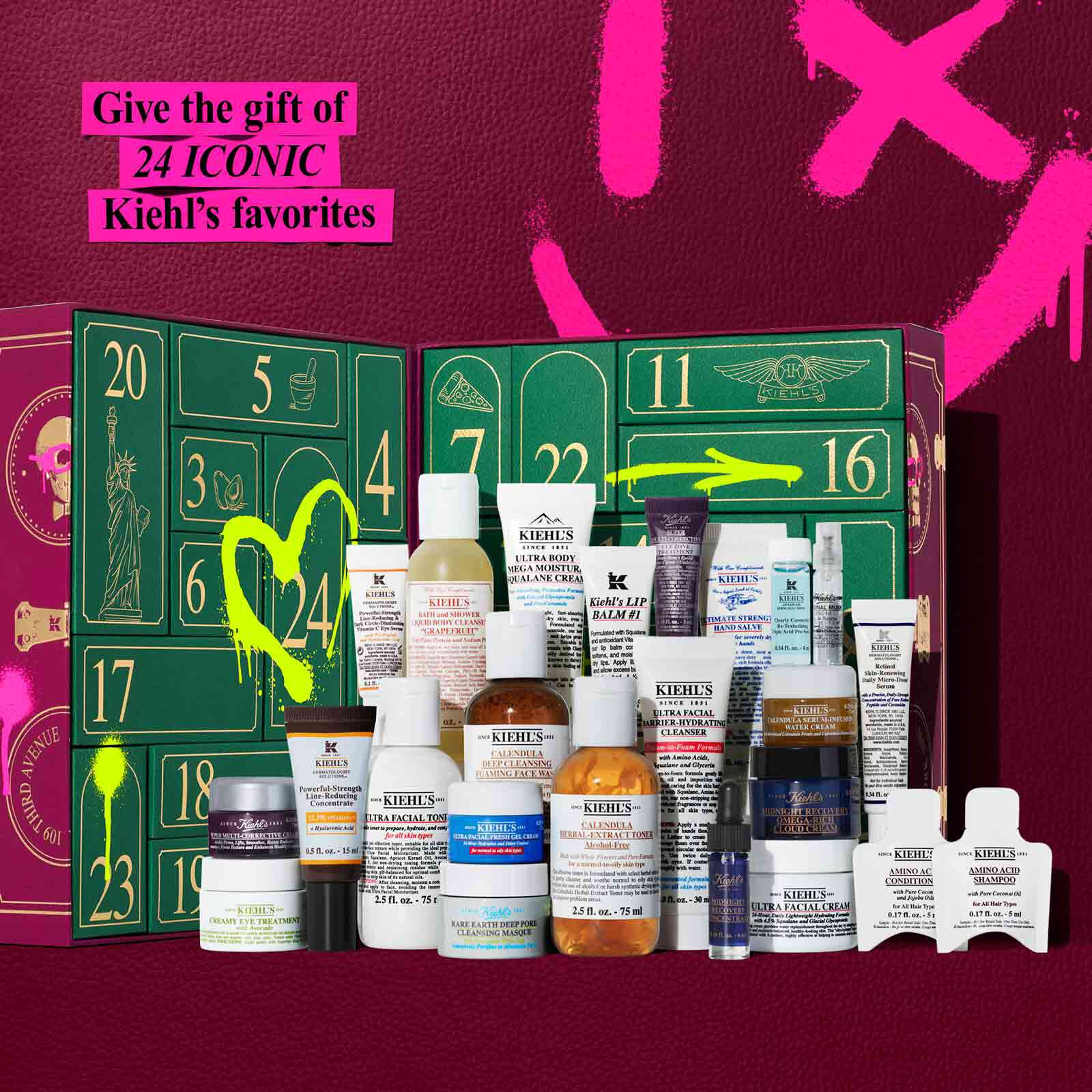 24 jours de calendrier de l'Avent Kiehl's
