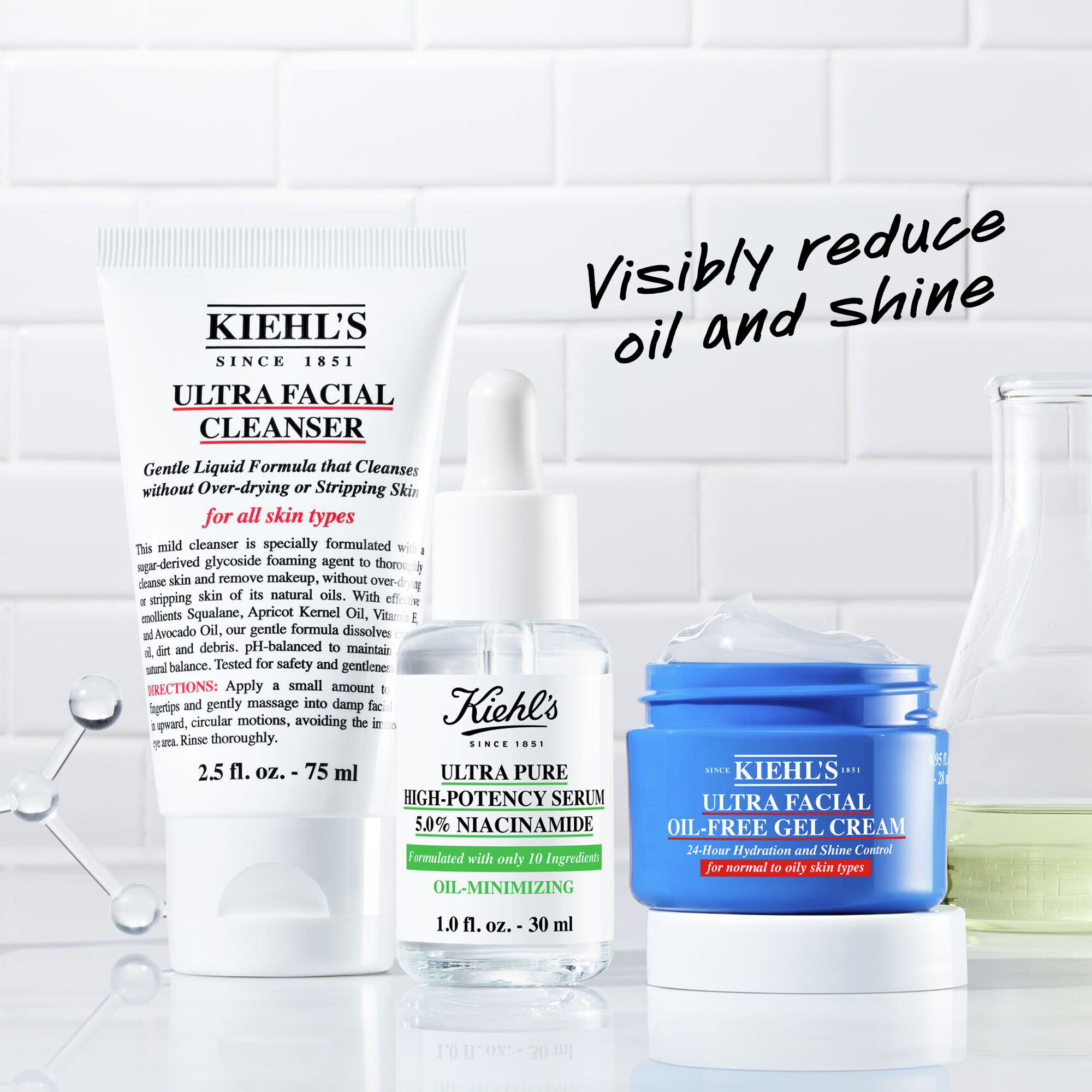 Stop The Shine Starter Set Hautpflegeset f r fettige Haut Kiehl s