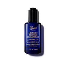 Un flacon de 30 ml d'huile pour le visage Midnight Recovery Concentrate de Kiehl's sur fond blanc.