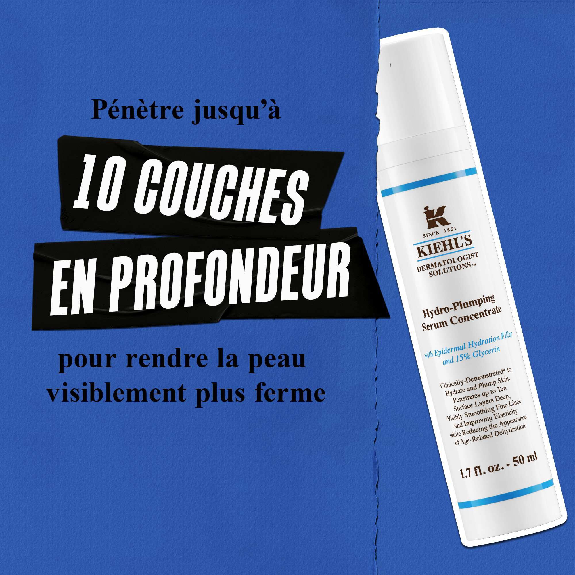 Ingredients du Concentre de Serum Hydro-Repulpant Kiehl's - Glycerine, Epidermal Hydration Filler