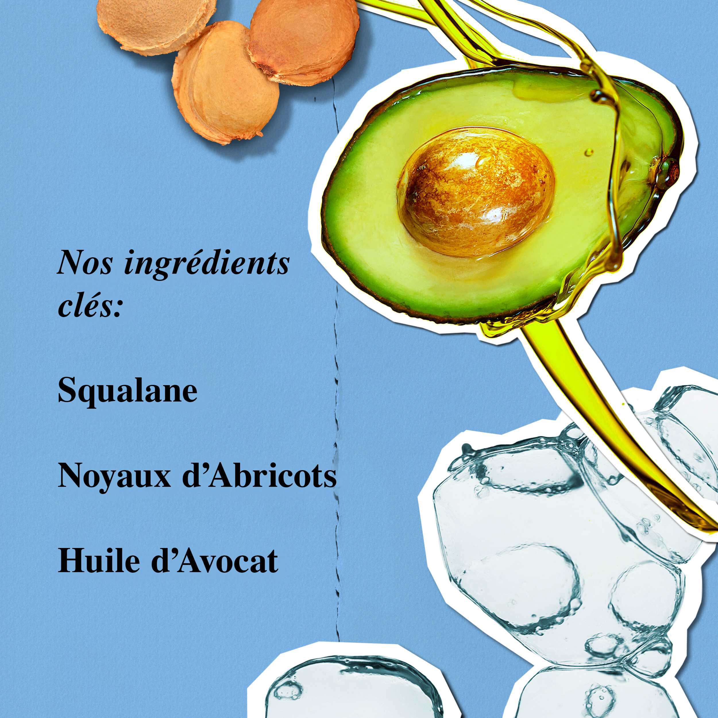 Ingredients de l'Ultra Facial Cleanser Kiehl's - Squalane, noyaux d'abricot, huile d'avocat