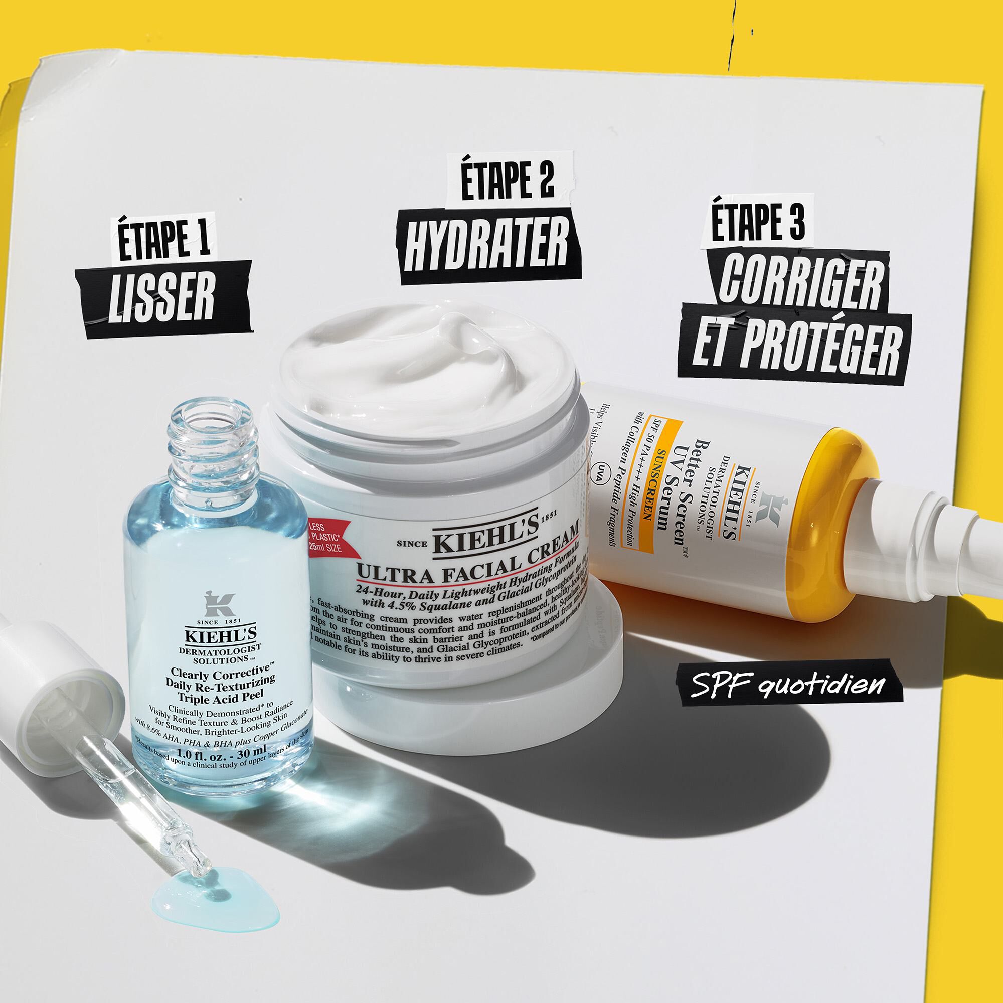 Routine en trois etapes du Better Screen UV Serum