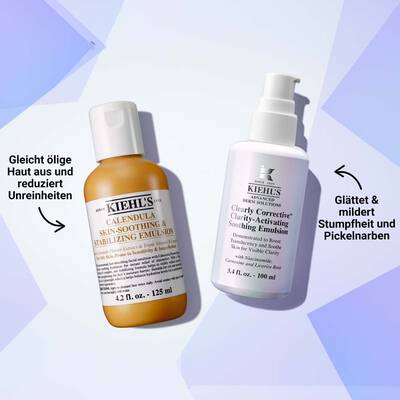 Alt text: A digital collage featuring a smiling woman holding a skincare product, two women consulting over a product in a store, and a sketched character beside the Kiehl's logo, promoting personalized skincare consultations.