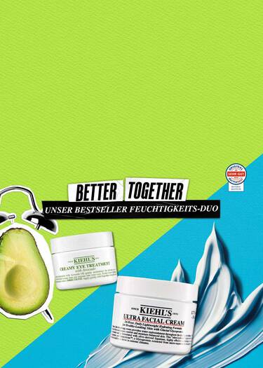 Kiehl's Better Together – Unser Bestseller Feuchtigkeits-Duo: Creamy Eye Treatment with Avocado und Ultra Facial Cream, mit "Sehr Gut" Dermatest-Siegel 2025
