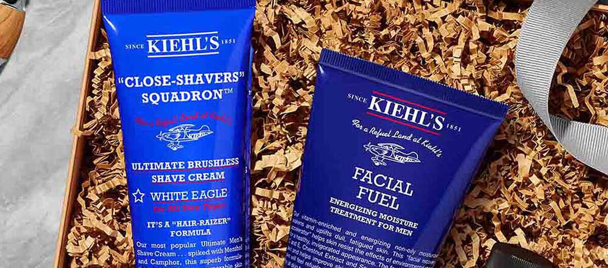Kiehl's Ultimate Brushless SHave Cream und Facial Fuel in einer Box