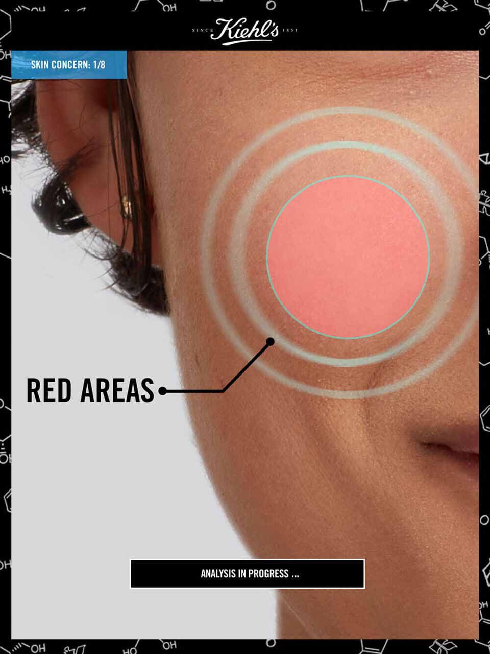 Derma Reader von Kiehl's: Schritt 2 der Hautanalyse