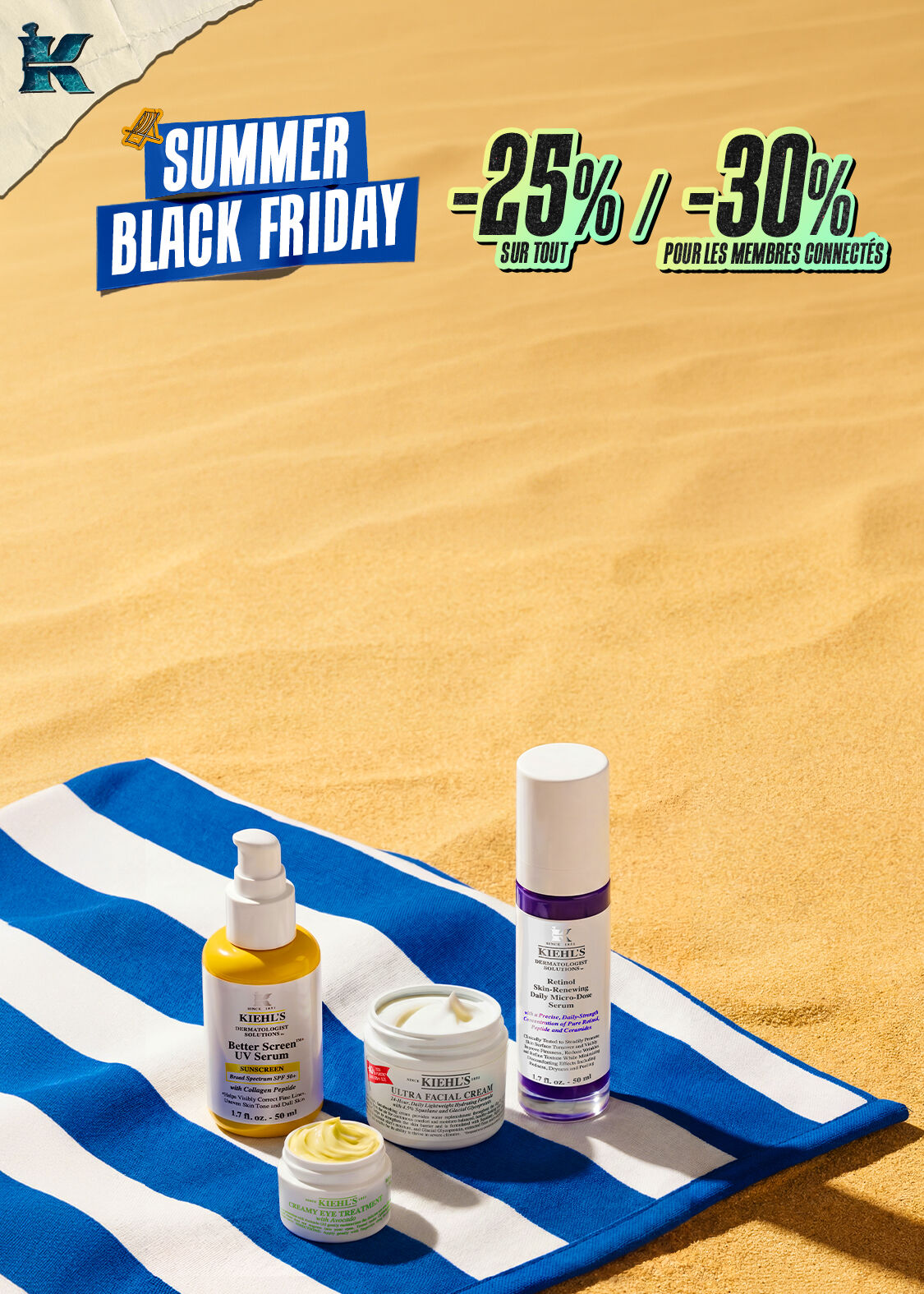Texte alternatif : Image coloree sur fond rose avec un panneau "BLACK FRIDAY" et un espace vide pour un message.