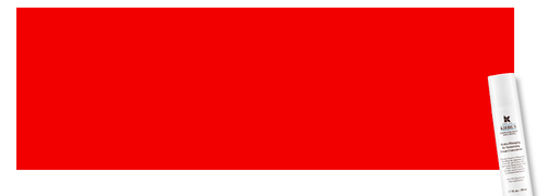 Un fond rouge vif avec le texte "Baume Reparateur" en blanc, accompagne d'un flacon d'un produit de soin pour la peau a droite.