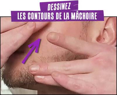 DESSINEZ LES CONTOURS DE LA MACHOIRE
